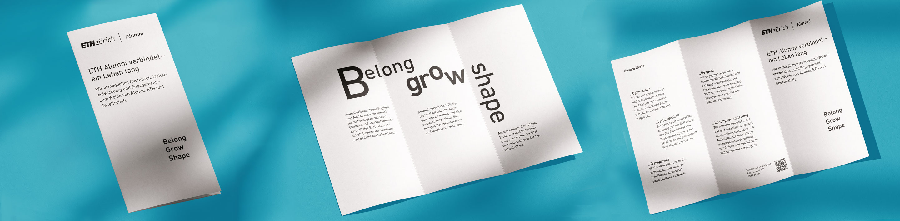 ETH Alumni – Leitbild Belong Grow Shape